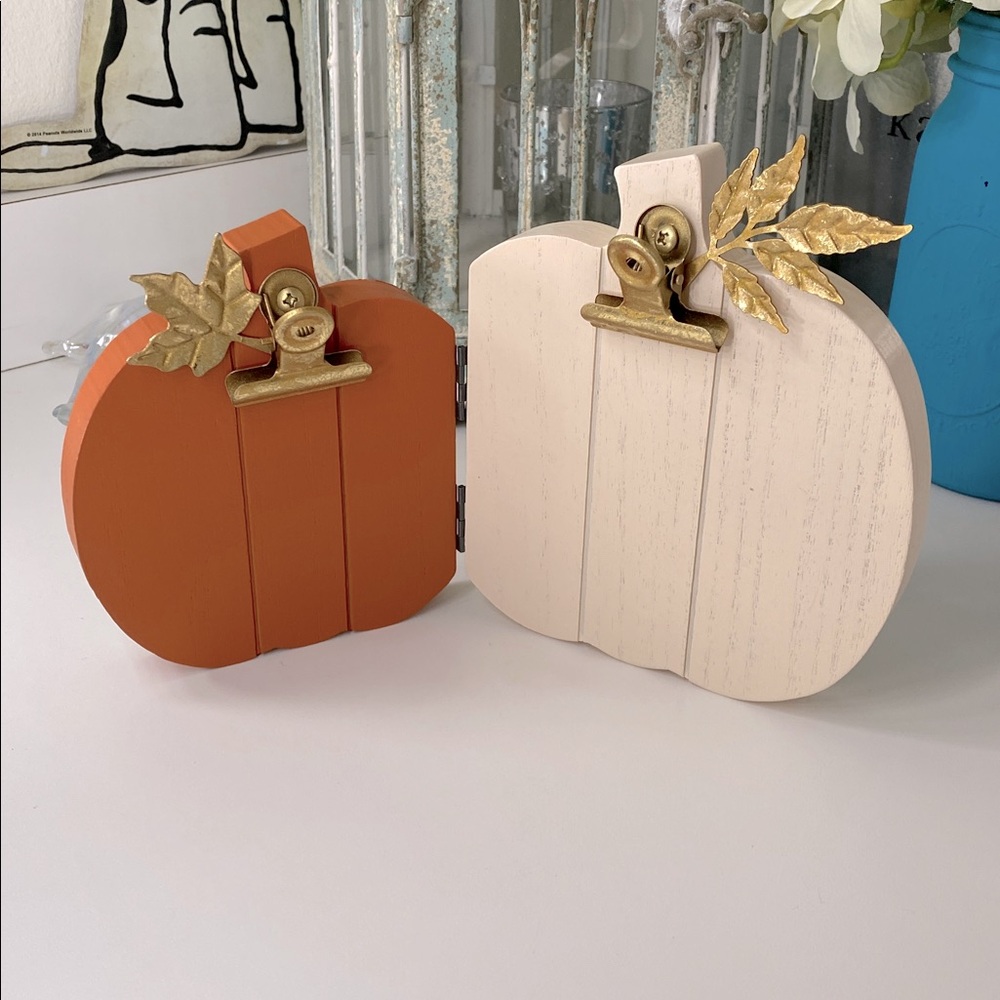 Pumpkin Fall Photo Holders